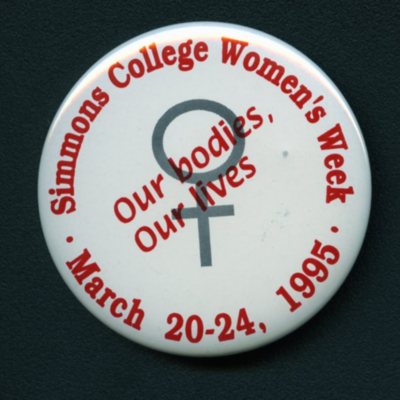 Simmons College Women's Week Button (1995)