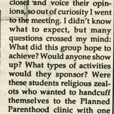 Pro-choicer applauds pro-lifer (1993)