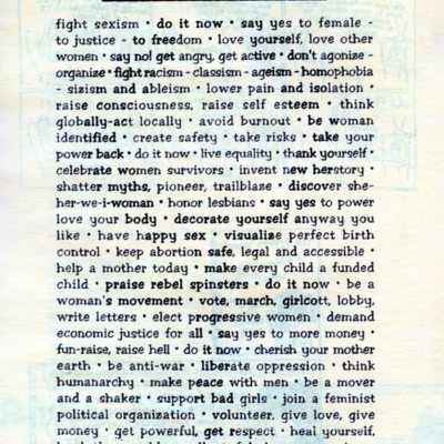 How to Be a Fabulous Feminist (1995)