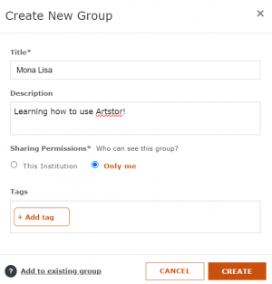 Create New Group folder