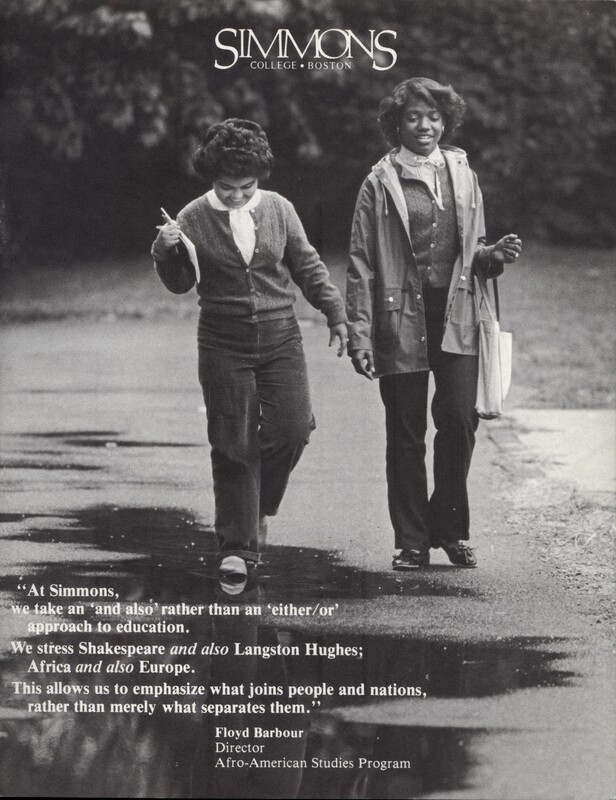 Front cover of Simmons College Admissions Booklet