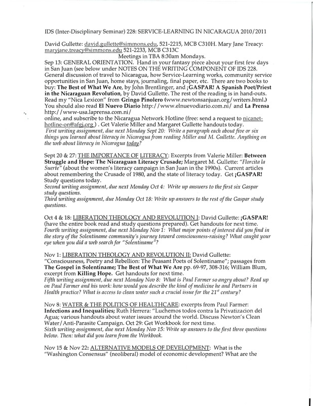 IDS 228 Syllabus