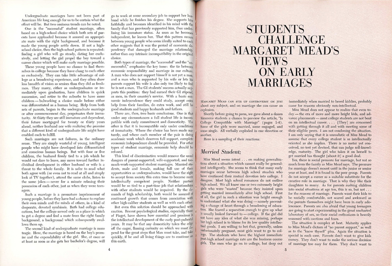 Students Challenge Margaret Mead’s views