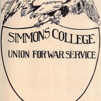 Simmons College Union for War Service crest