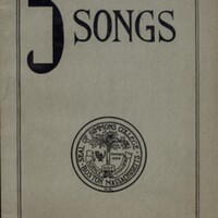 Front cover of the 1919 Simmons Song Book