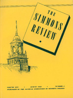 Cover of Simmons Review, August 1943 (volume 25, number 4)