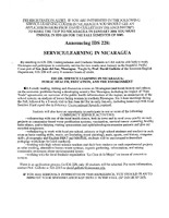 Service Learning in Nicaragua Announcement