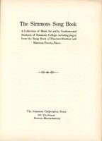 Title page of the 1935 Simmons Song Book