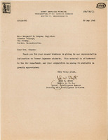 Correspondence between Simmons College Registrar Margaret K. Gonyea and Major John W. Booth, 1945