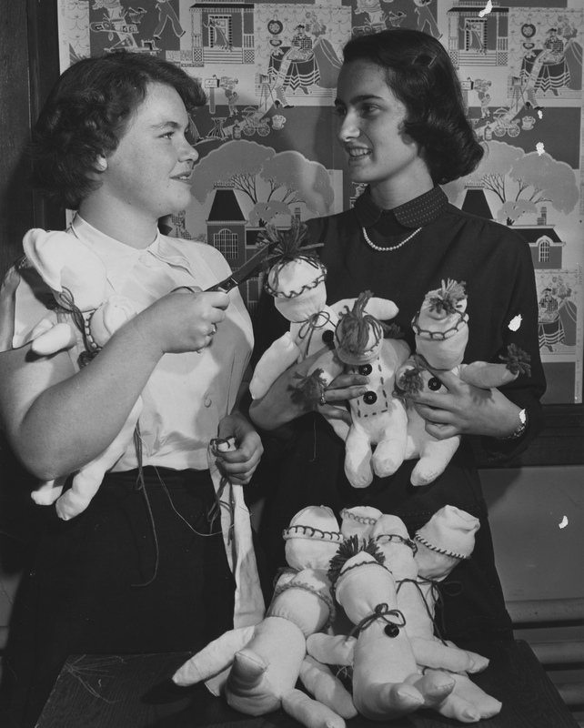 YWCA members with dolls, c. 1950