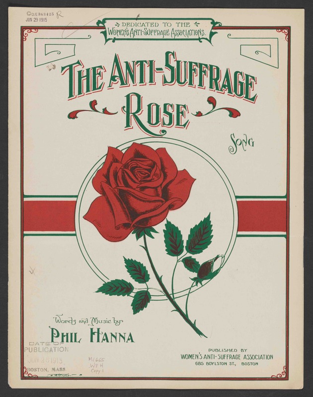 The anti-suffrage rose : song